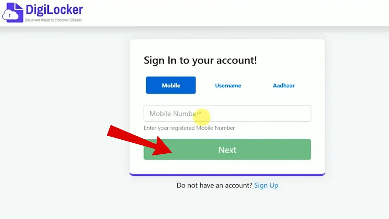 DigiLocker-Signup